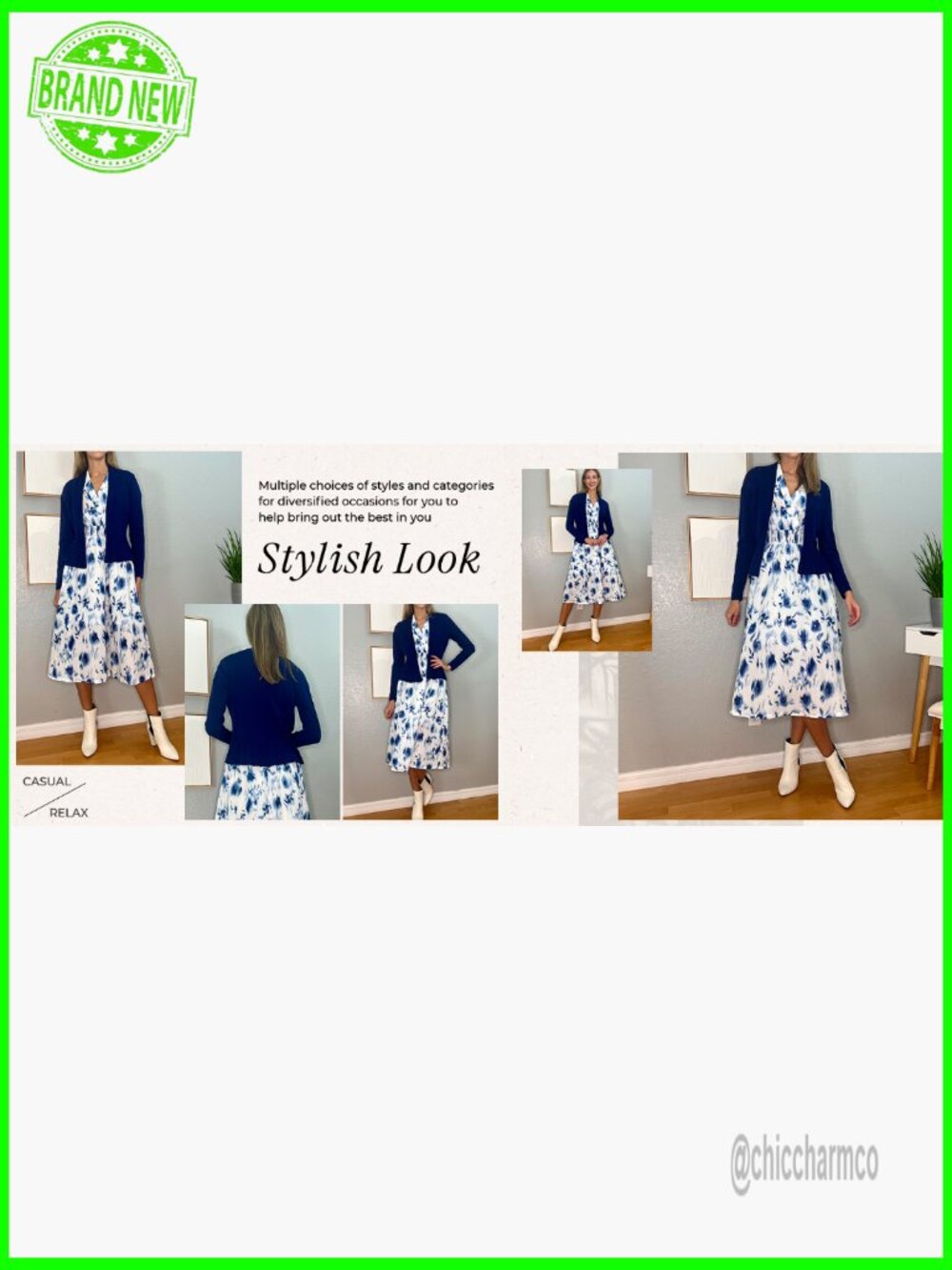 Lightweight Peplum Cardigan Cropped Open Front Long Sleeve Knit Top - Picture 7 of 7